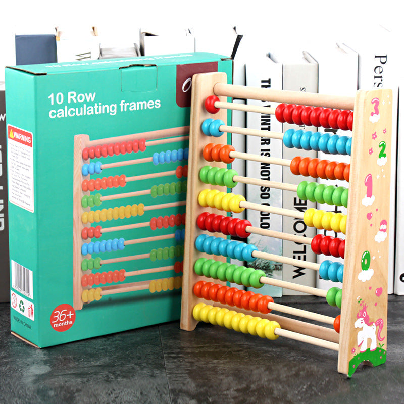 Wooden Children'S Colorful Number Abacus