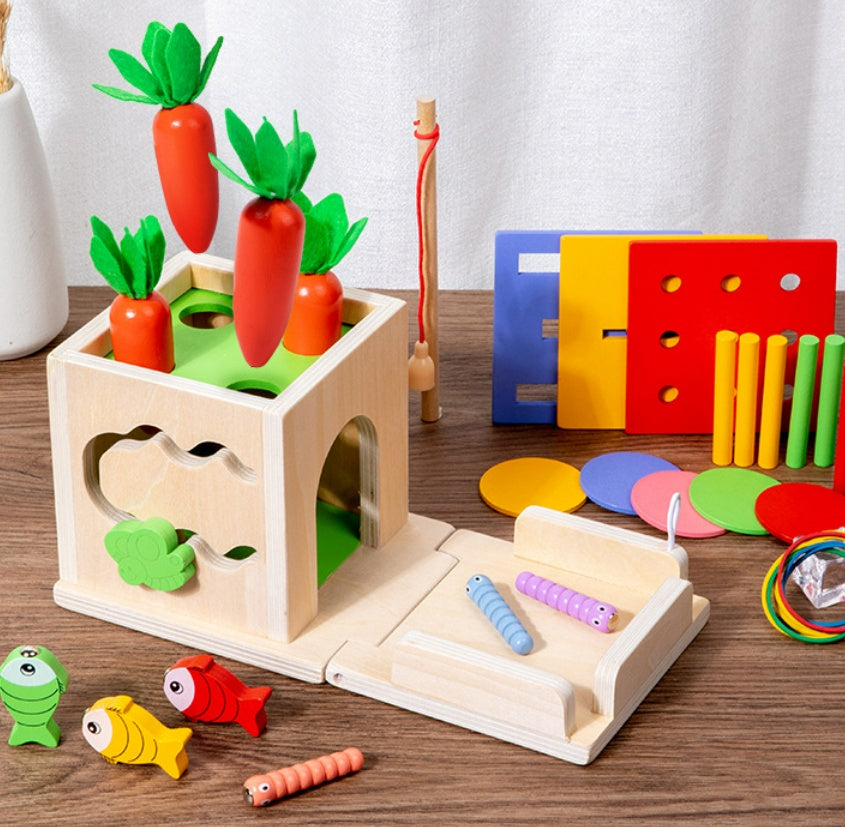 Multifunctional Stick Pulling Radishes Building Blocks For