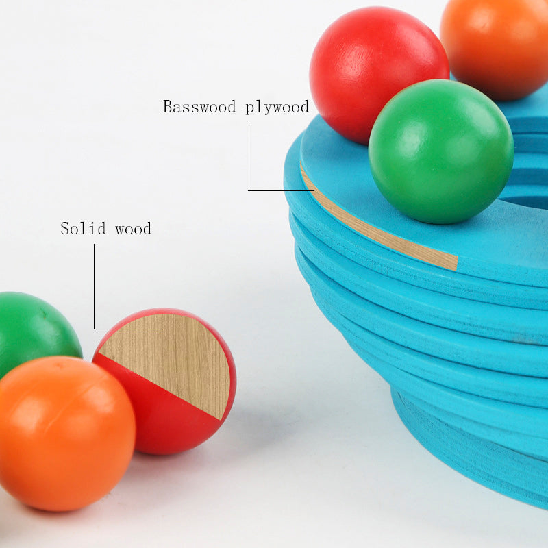 Color Recognition Hand-eye Coordination Training Wooden Toy