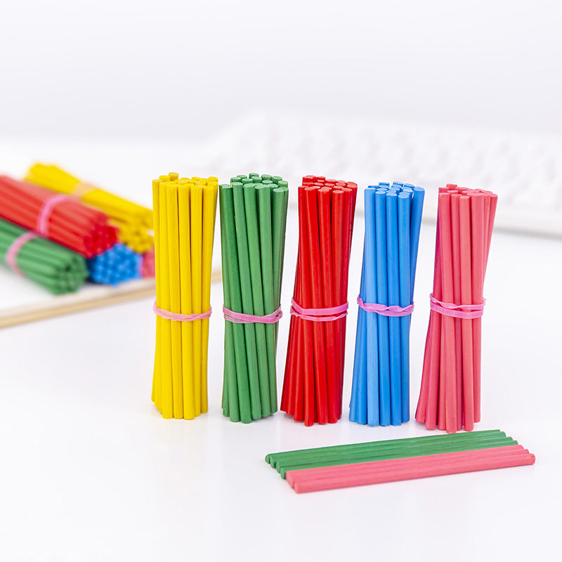 Bag color counting sticks math sticks counting stick game