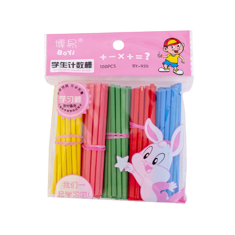Bag color counting sticks math sticks counting stick game