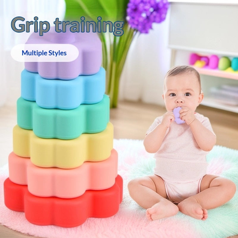 Silicone Flower Stacking Toy