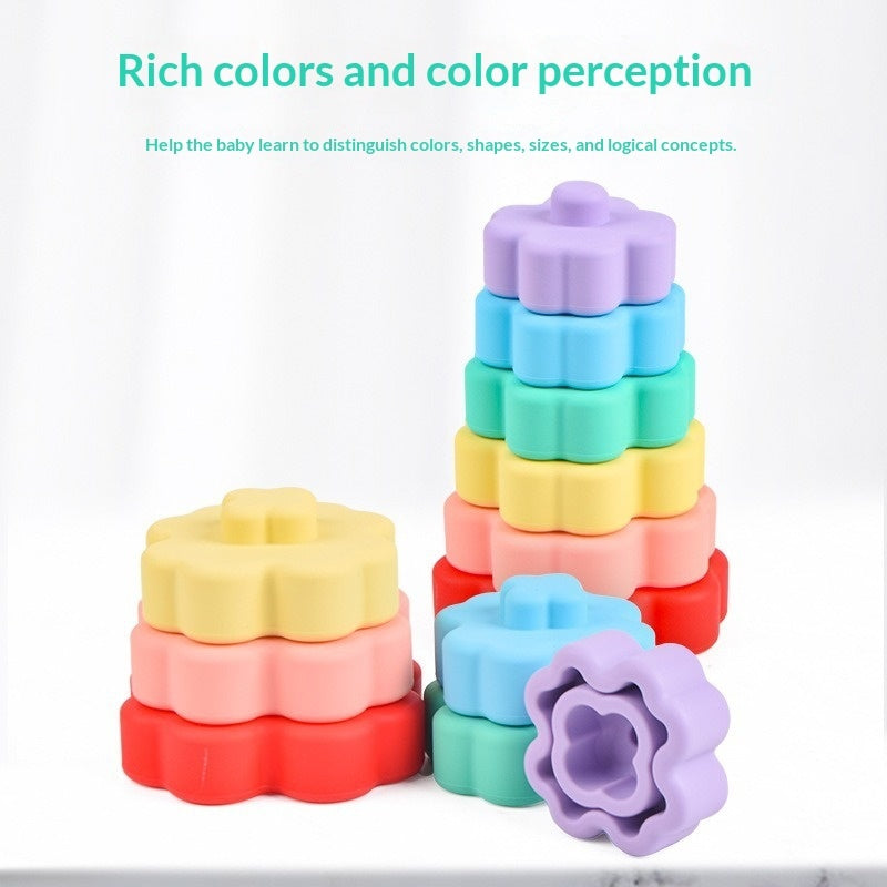 Silicone Flower Stacking Toy