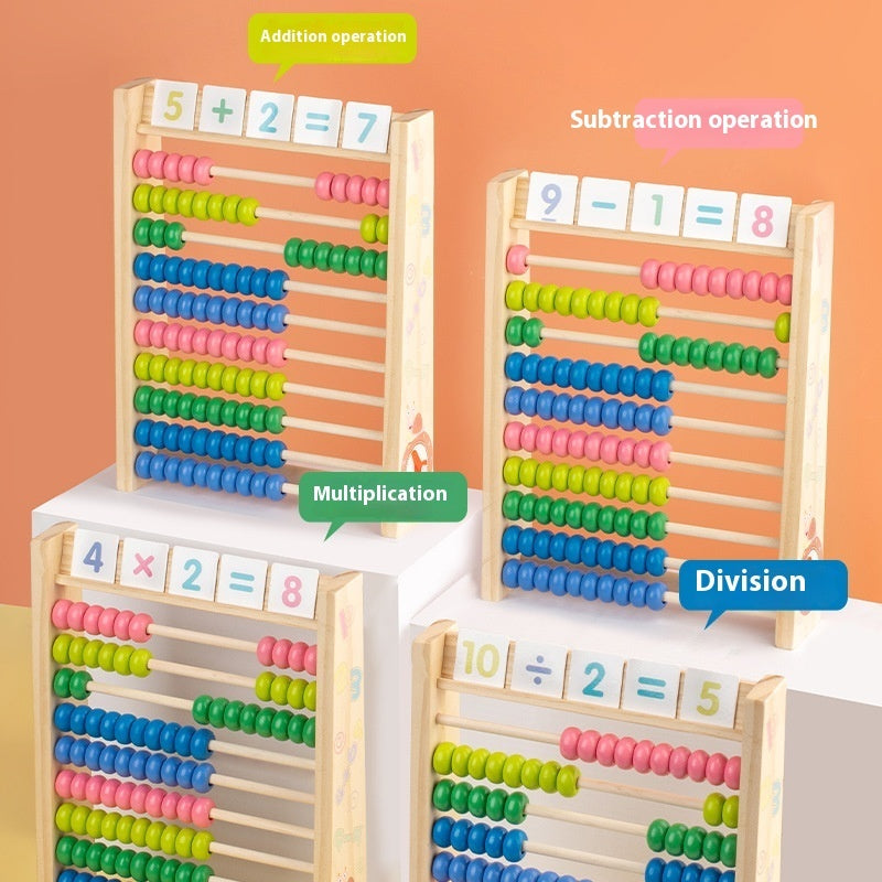 Wooden Ten Speed Multifunctional Arithmetic Math Educational Toy