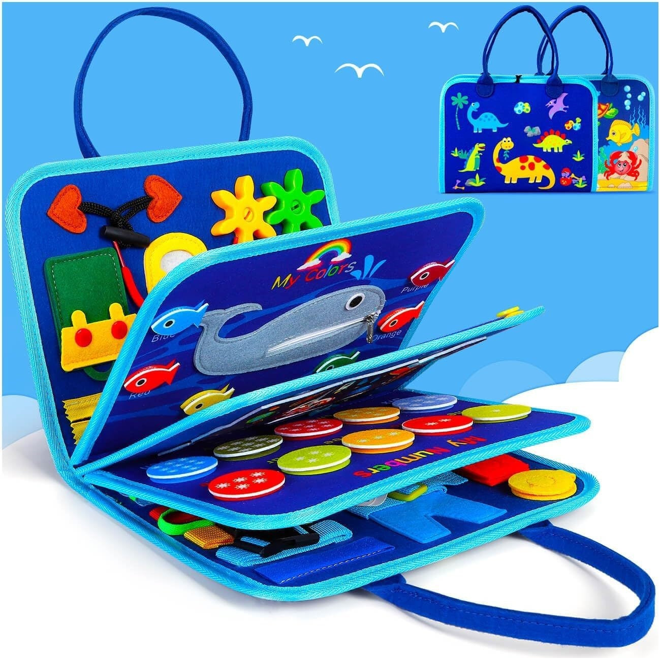 Children's Busy Dressing Buckle Learning Board