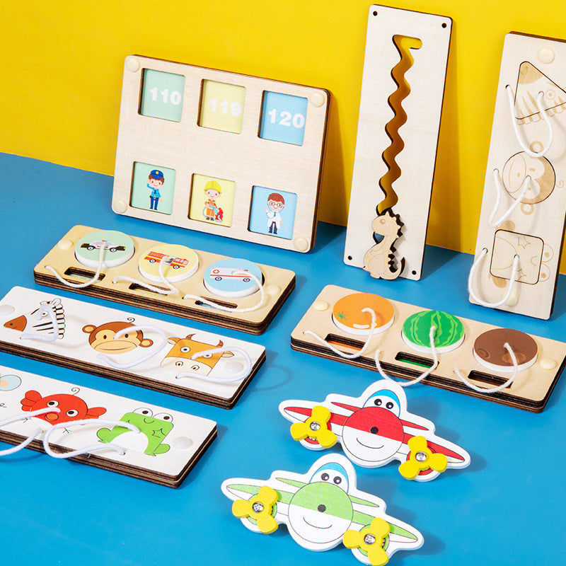 Montessori bust board accessories wooden